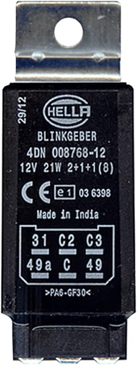 Hella 4dn 008 768 121 Blinkgeber 12v Elektronisch Mit Halter Amazon De Auto