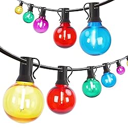 Afirst Colored Outdoor String Lights 25FT - 27 LED
