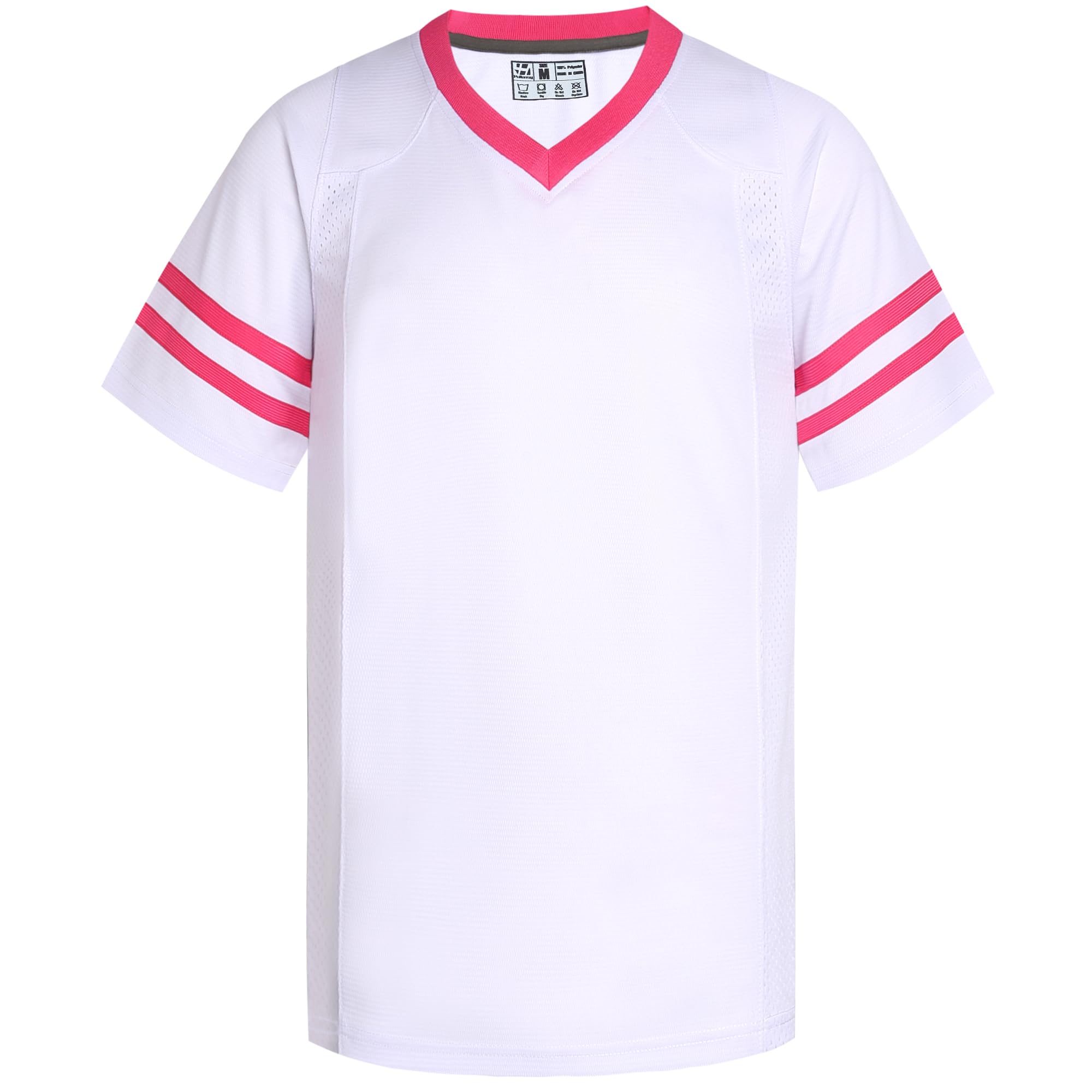 Pullonsy White Men's Women's Football Jerseys for