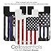 USA Merchant - Cellessentials Redesigned Card Holder - Silicone Stick on Cell Phone Wallet with Pocket for Credit Card ID Business Card - iPhone Android & Smartphones (American Flag/Thin Blue Line)