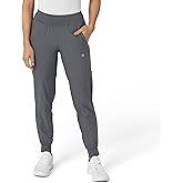 W123 Women's Comfort Waist Cargo Jogger Scrub Pant