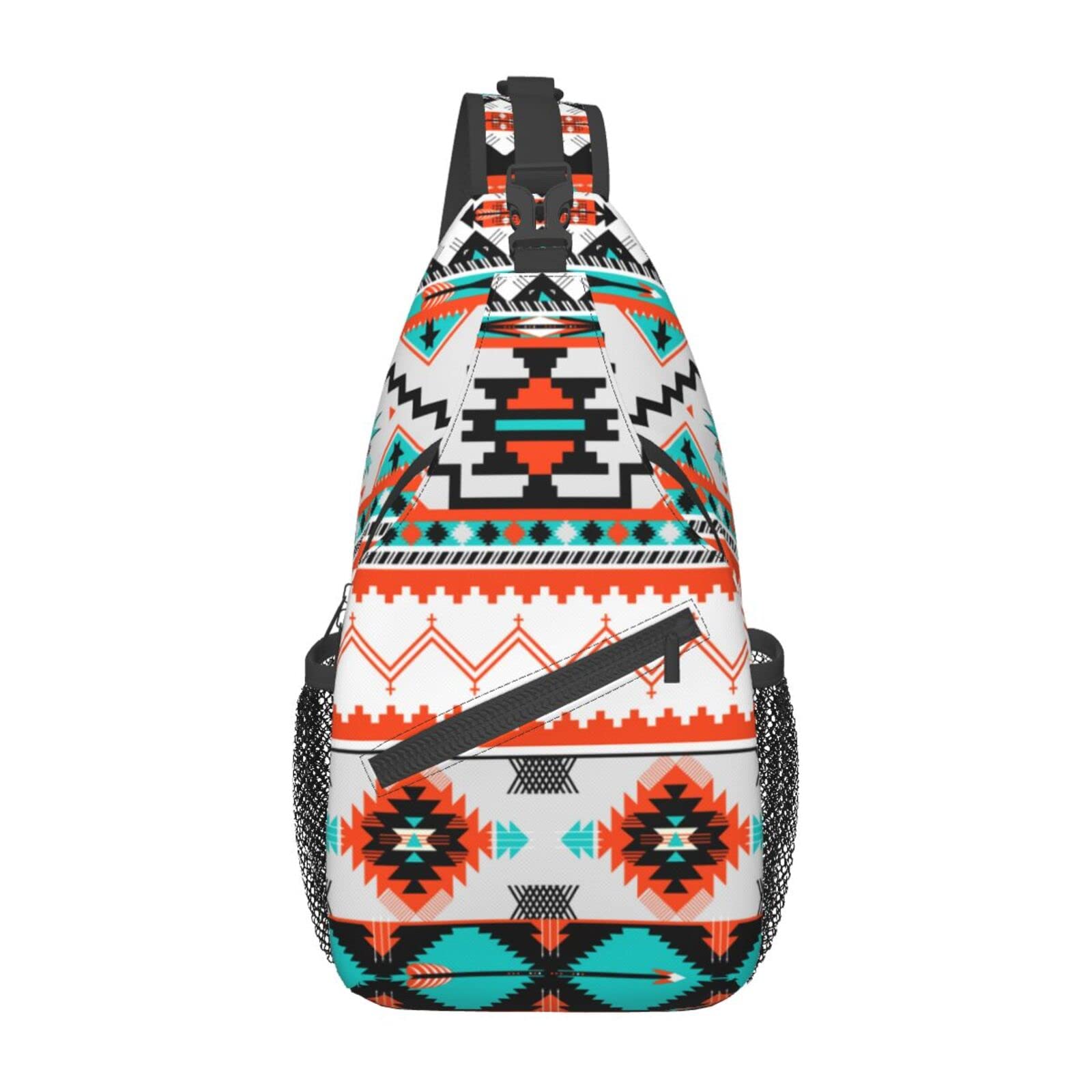 Photo 1 of **** STOCK PHOTO FOR REFERNECE **** QISENTIS  Design Sling Bag Crossbody Backpack Sunflower Pattern Sports Travel Hiking Daypack Navajo Print Chest Bag Shoulder Bag Unisex