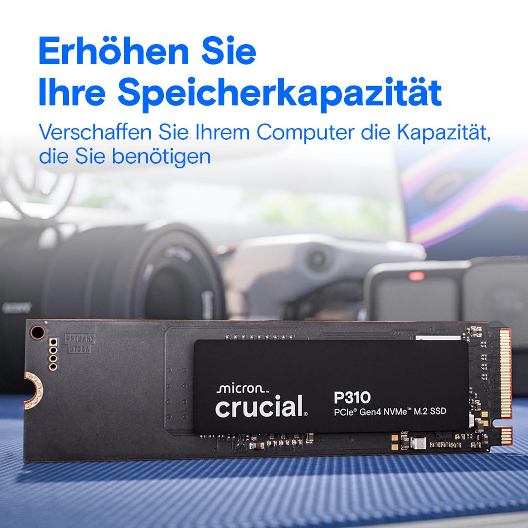 Crucial P310 SSD 4TB M.2 2280 PCIe Gen4 NVMe, bis 7.100 MB/s, für Laptop, Desktop PC & Handheld-Spielekonsolen, Interne Festplatte - CT4000P310SSD801 3