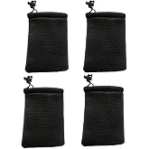 GDQLCNXB Nylon Mesh Drawstring Bag, 6" x 4" Small Storage Pouch String Bags for Mini Stuff MP3 Charger Earphone Key, 6pcs Travel Kit Organizer for Lipstick Cosmetic Jewelry, 15 x 10cm