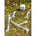 FUN LITTLE TOYS Groundbreaker Skeleton for Halloween Full Size, Scary Poseable Skull Hand Parts for Outdoor Yard Garden Lawn Graveyard Cemetery Creepy Stakes Decor Haunted House Party Supplies Props
