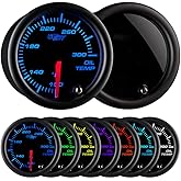 Glowshift Black 7 Color 95mm 3 3/4" In Dash Speedometer Gauge - Walmart - Foto 6
