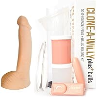 CLONE-A-WILLY Do-It-Yourself Penis and Balls Molding Kit (Light Skin Tone)