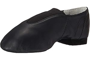 Bloch Jazz Shoes For Girls, Dance Shoe, Super Jazz Leather with Strong Elastic Slip On, High Durability, Superior Fit, Rubber Split Sole Leather, Flexibility, Dancing Shoes
