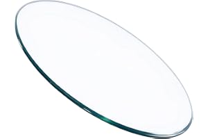 GENERIC 32" Round Glass Table Top - 3/8" Thick Beveled Edge Tempered Glass, Replacement Glass Top for Kitchen/Patio
