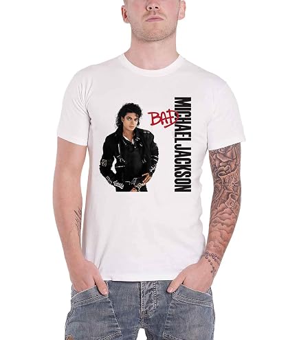 Amazon.com: Michael Jackson Bad T Shirt Size XL White : Clothing