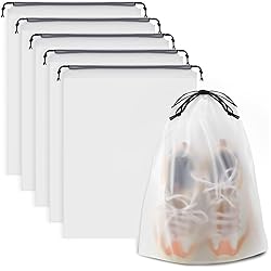 COIDEA, Waterproof Travel Drawstring Shoe Bags for