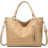 KEEPOP Women Skull Large Tote Bag Rivet Studded Handbag PU Leather Gothic Purse Printing Shoulder Bag Punk Satchel Black | Skull, Large, Rivet Studded, PU Leather, Gothic, Purse, Printing, Punk