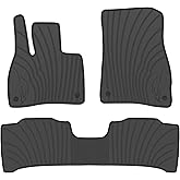 Lwope Car Floor Mats Custom Fit for Mercedes Benz EQE 350 500 350+ SUV(x294) 2023-2025 Black Rubber Auto Floor Liners All Weather Protection Odorless