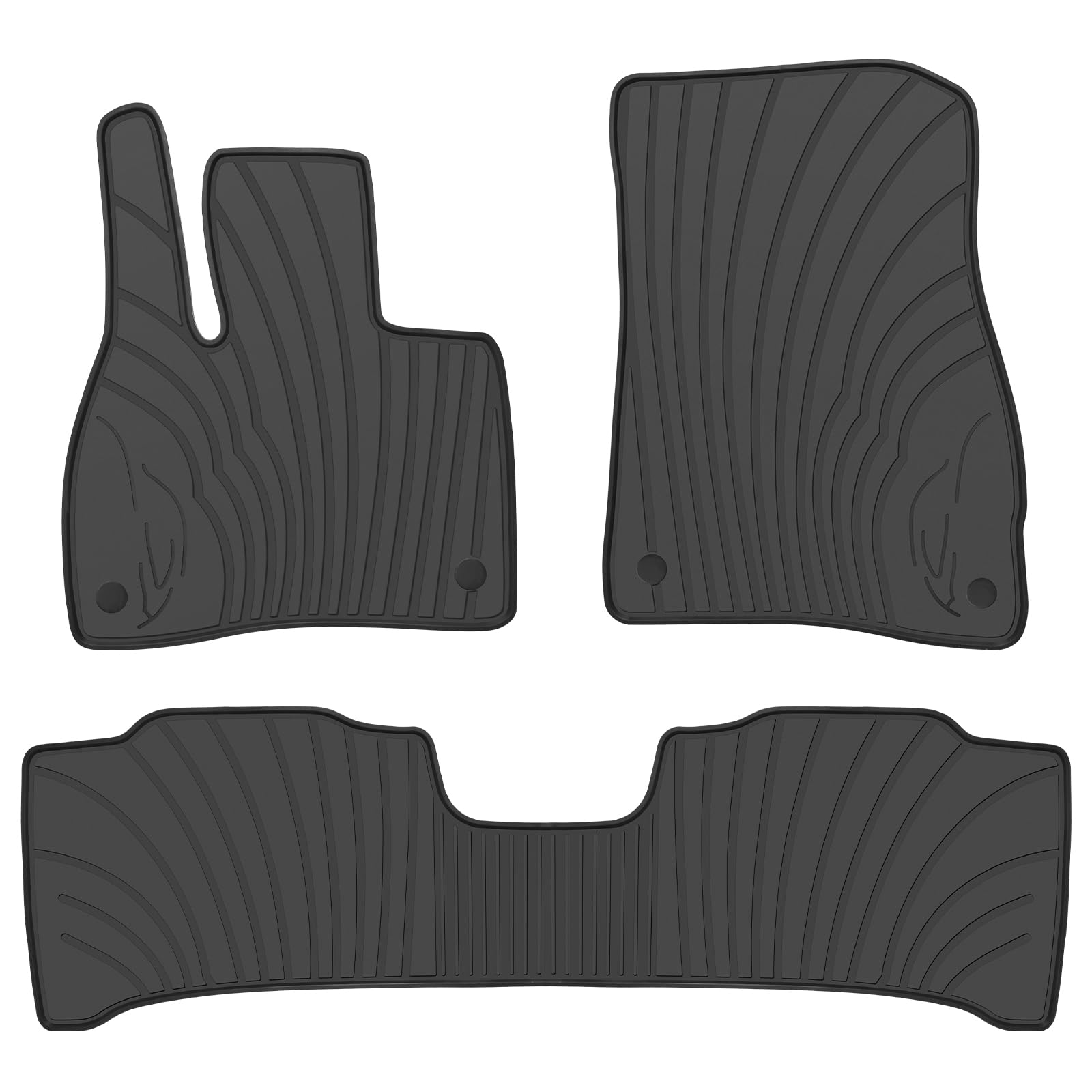 Photo 1 of Lwope Car Floor Mats Custom Fit for Mercedes Benz EQE 350 500 350+ SUV?x294? 2023-2025 Black Rubber Auto Floor Liners All Weather Protection Odorless