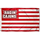 Louisiana Lafayette Ragin Cajuns American and Stripes Nation Flag
