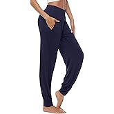 AvaCostume Women's Loose Yoga Harem Workout Pants with Pockets