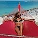Jumbo Caribbean Hammock - 55 INCH - Soft-Spun Polyester (red)