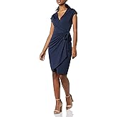 Amazon Essentials Women's Classic Cap Sleeve Wrap Dress (Available in Plus Size)