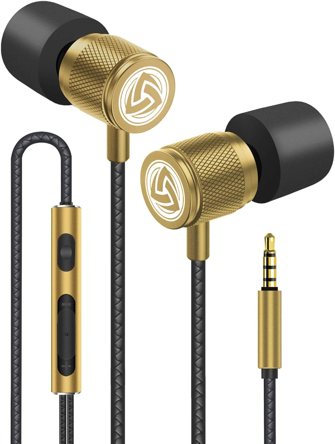 Ludos ULTRA Wired Earbuds in-Ear Headphones, 5 Year Warranty, Earphones with Microphone and Volume Control, Memory Foam