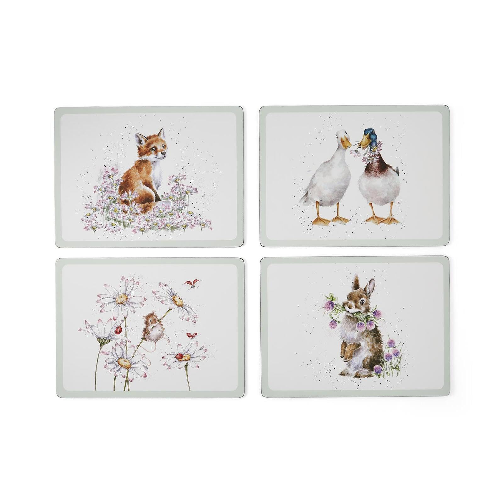 Wrendale Designs Large Wildflowers Placemats Set of 4