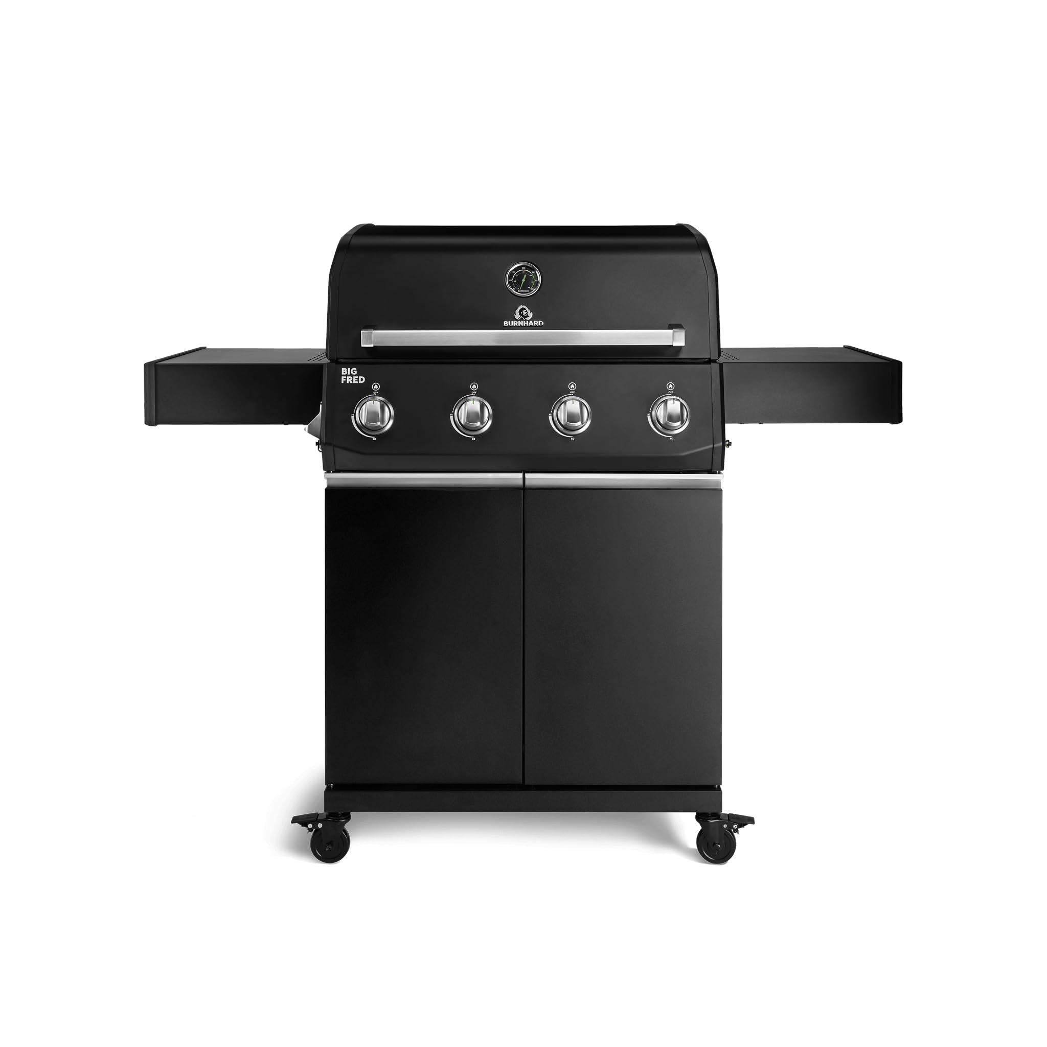 BURNHARD® Gasgrill 4-Brenner, 15 kW Leistung, 4 Edelstahlbrenner