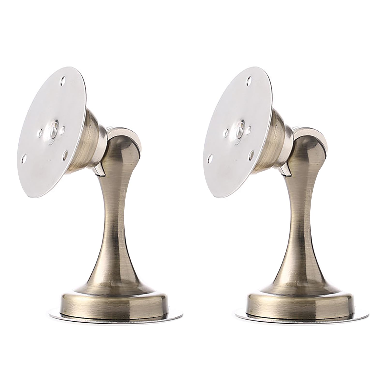 Magnetic Door Stop, 2PCS Stainless Steel Magnetic Door Stopper Holder Sticking Outdoor Floor Door Stop for Walls and Floor (Bronze)