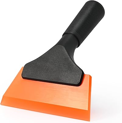 Ehdis 5 Inch Squeegee with Silicone Blade Orange Window Shower Car