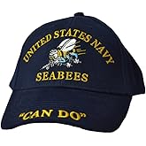 Eagle Emblems Men's United States Navy Seabees Hat