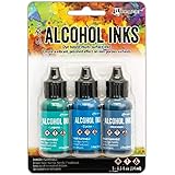 Tim Holtz - Ranger Alcohol Ink 3PKG, Teal/Blue Spectrum