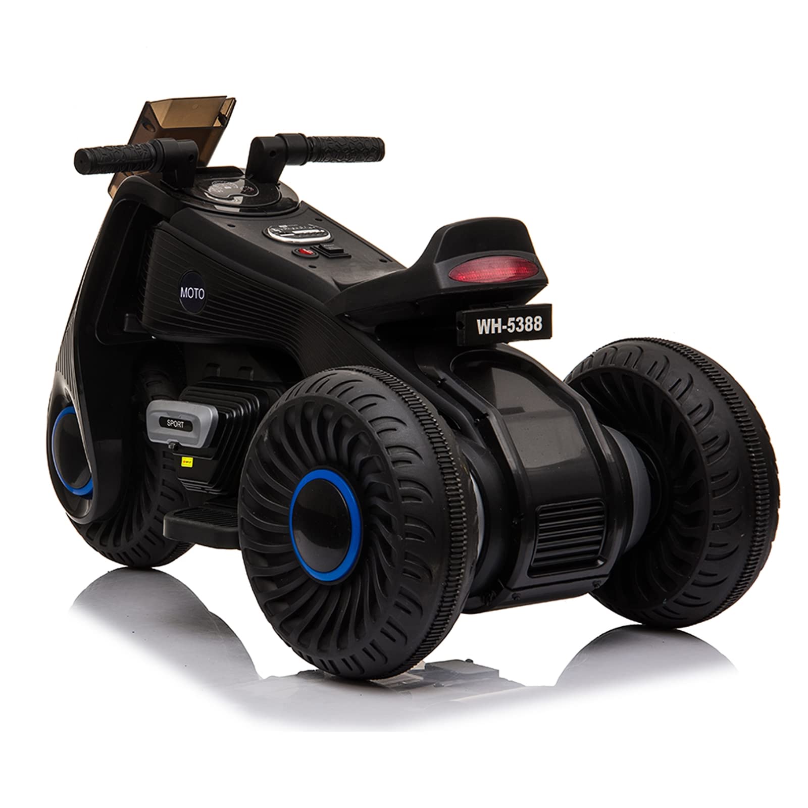 Children's Battery Powered 6V Electric Motorcycle 3 Wheels Double Drive, USB, Playback Music Functions, Pink main image 1