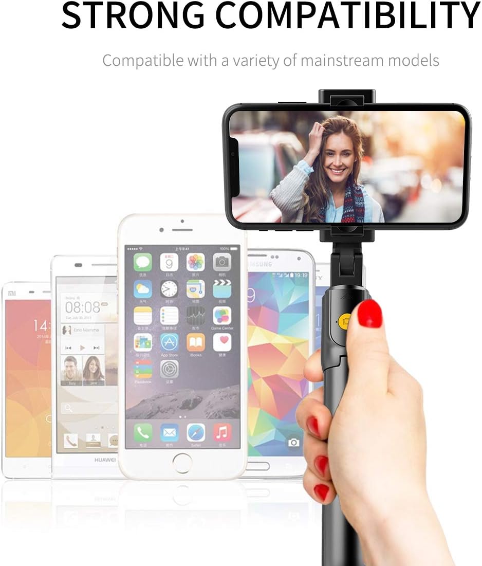 Selfie Stick, Extendable Selfie Stick with Wireless Remote and Tripod Stand, Portable, Lightweight, Compatible with iPhone XR/iPhone 11/11 Pro/iPhone Xs/iPhone X/Galaxy Note 10/S20/Google/Huawei, More: Camera & Photo