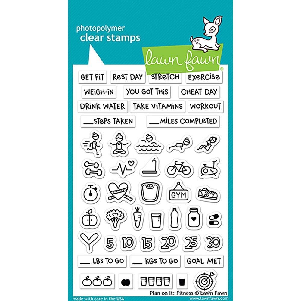 Lawn Fawn Plan On It Clear Stamps