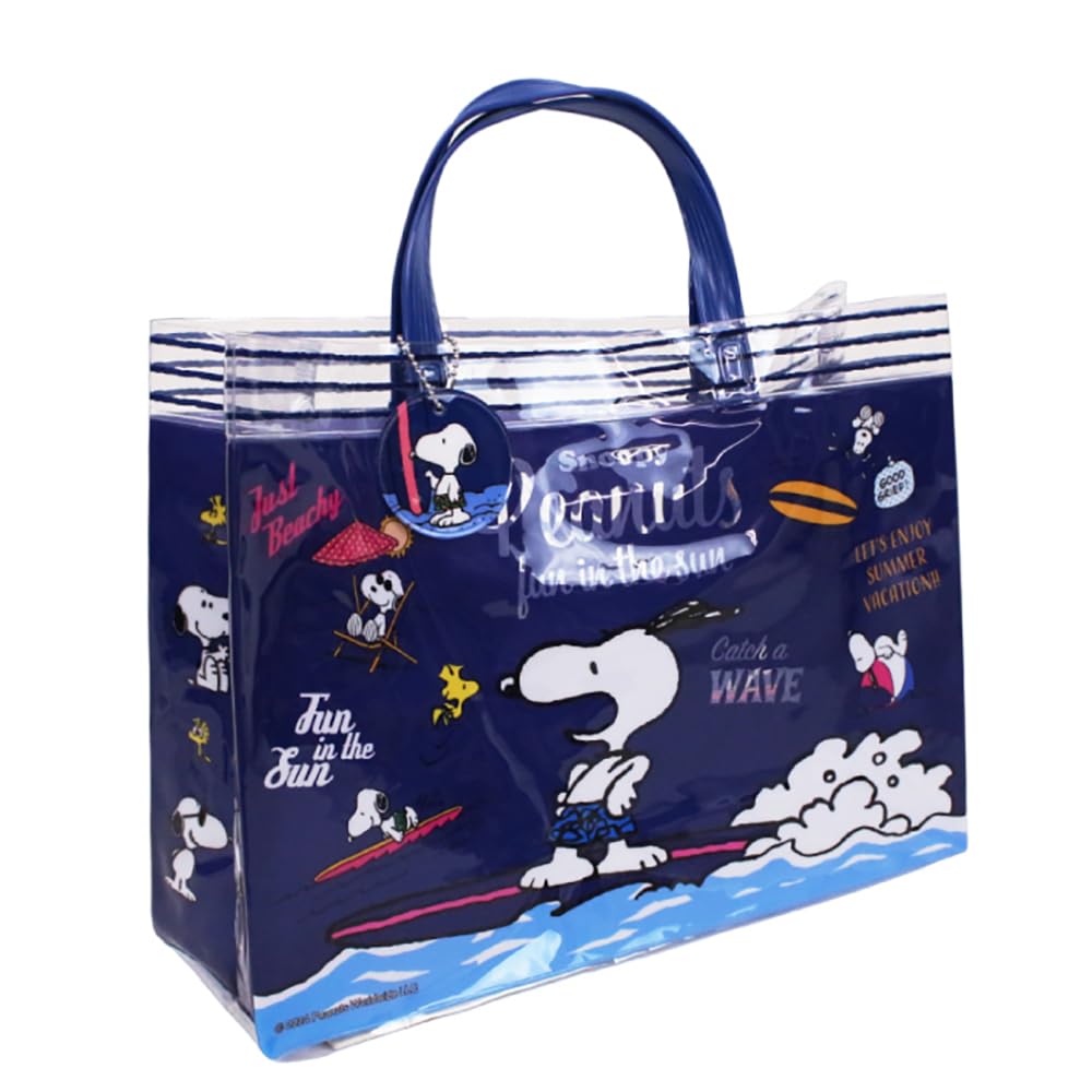高波クリエイト マチアリPVCバッグ スヌーピー ネイビーの商品画像