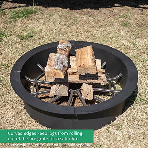 TITAN GREAT OUTDOORS 20" Wagon Wheel Fire Grate, Decorative Wood