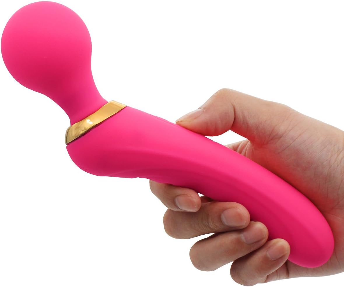 Handheld Quiet Massage with USB Rechargeable Battery - USB Rechargeable Quiet with 10 Powerful Speed Mode for Womeen Pleasure (Red)