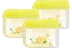 ZOSIMP Refrigerator Deodorizer Can Be Used for over 2 Months More Effective Fridge Deodorizer than Baking Soda Bamboo Charcoal Suitable for Refrigerators Shoe Cabinets (Pomelo flavor)