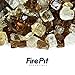 Dakota - Fire Glass Blend for Indoor and Outdoor Fire Pits or Fireplaces | 10 Pounds | 1/2 Inch