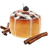 Mesiiloly Cinnamon Roll Candle Food Shaped Cinnamon Scented Candles Unique Candle Gifts for Women Men Ideal for Birthday Valentines Christmas,Home Decorations