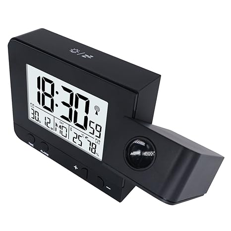 Amazon Com Wireless Projection Alarm Clock For Bedroom Displays