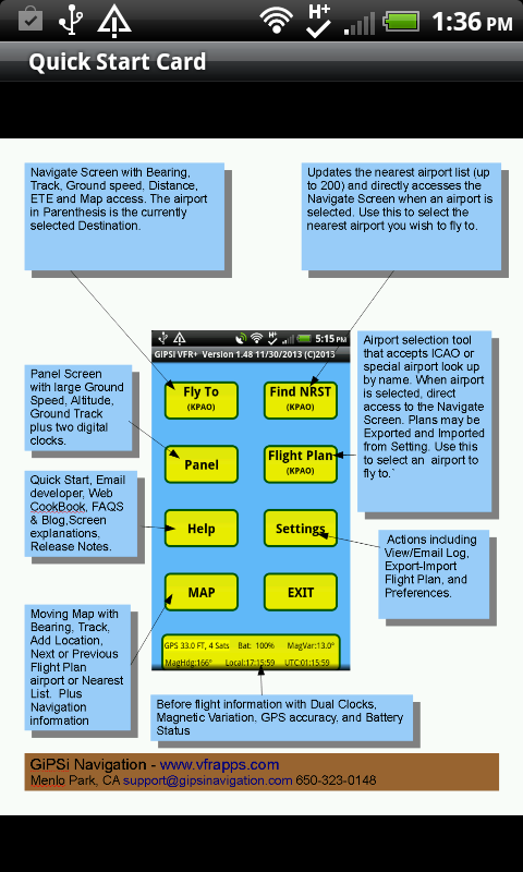GPS VFR Airplane Worldwide Navigation