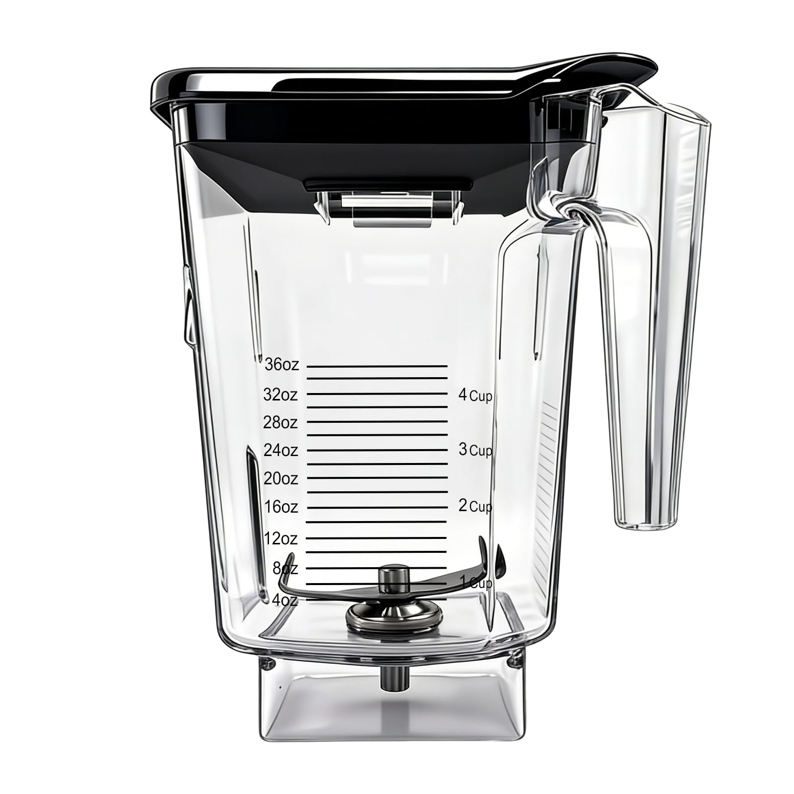 Photo 1 of For Blendtec Wildside+ Jar- Four-Sided Replacement Blender Pitcher Cup - Compatible with Classic/Designer/Professional/Commercial Series Container-36 oz Blending Capacity