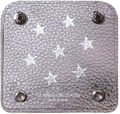 Amazon Claude クロード オリジナル ハンドルカバー 星柄 持ち手 本革 日本製 星柄 Silver Sv トートバッグ