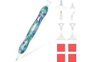 RECORDARME Resin Diamond Painting Pen, Diamond Art Drill Pen with Diamond Painting Tools and Accessories, Ergonomic Diamond Dot Pen Comfort Grip