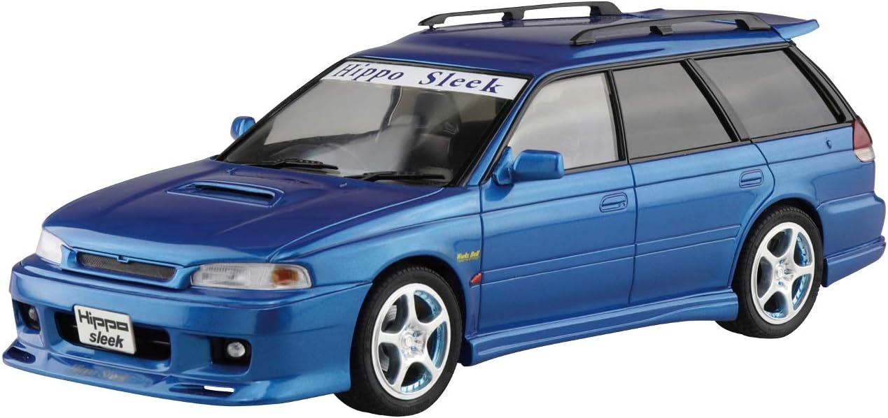 Aoshima 1/24 Scale Kit 58008 Hippo Sleek BG5 Legacy Touring Wagon '93 (Subaru), Blue