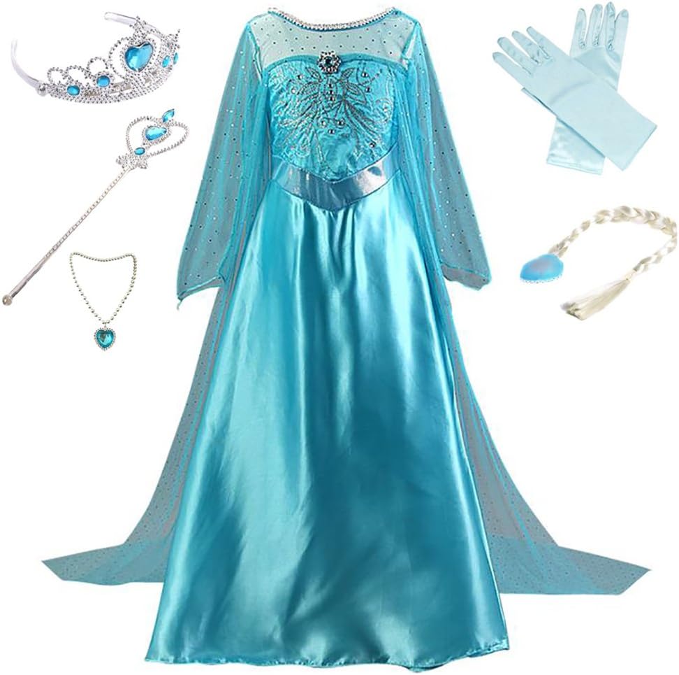 Anbelarui Girls' A-Line Long Sleeve Dress