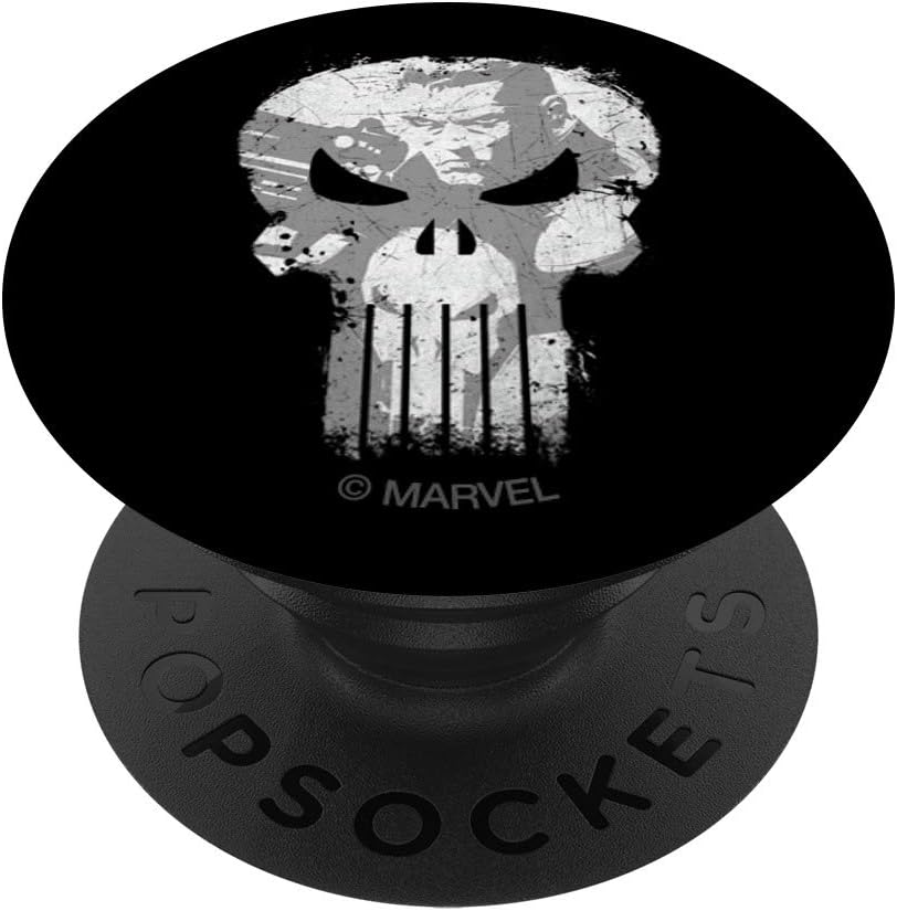 amazon com marvel the punisher skull logo frank castle popsocket popsockets popgrip swappable grip for phones tablets marvel the punisher skull logo frank castle popsocket popsockets popgrip swappable grip for phones tablets