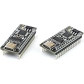 PTSolns Nano Flip ATmega328P Microcontroller Development Board 2-Pack (Arduino Nano Compatible)