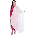 DUPATTA BAZAAR Woman's Chiffon Dupatta with lace on border.