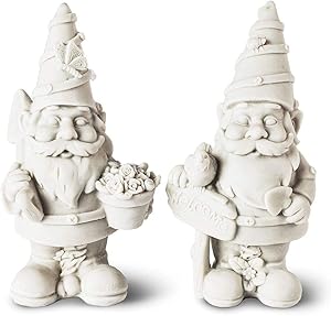 Garden Gnome, Paint Your Own (5 in, 2 Pack)