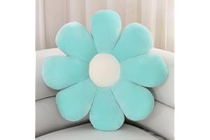 ZAKUN Flower- Shaped Throw Pillow, Daisy Pillow Flower Cushion, Aesthetic Daisy Flower Pillow Cute Flower Seating Cushion, Flower Room Décor Pillows for Sofa Couch Bed